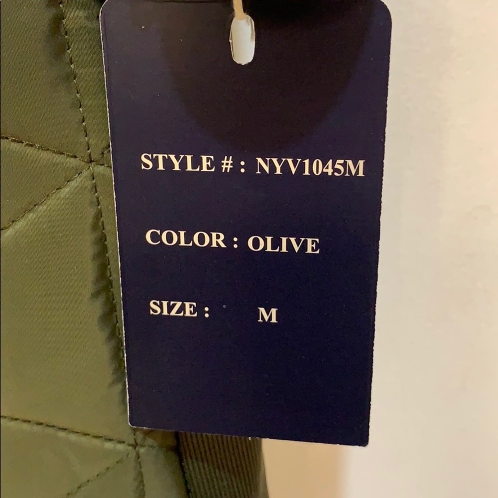 NWT Cavalini olive green vest size Medium - Picture 6 of 8